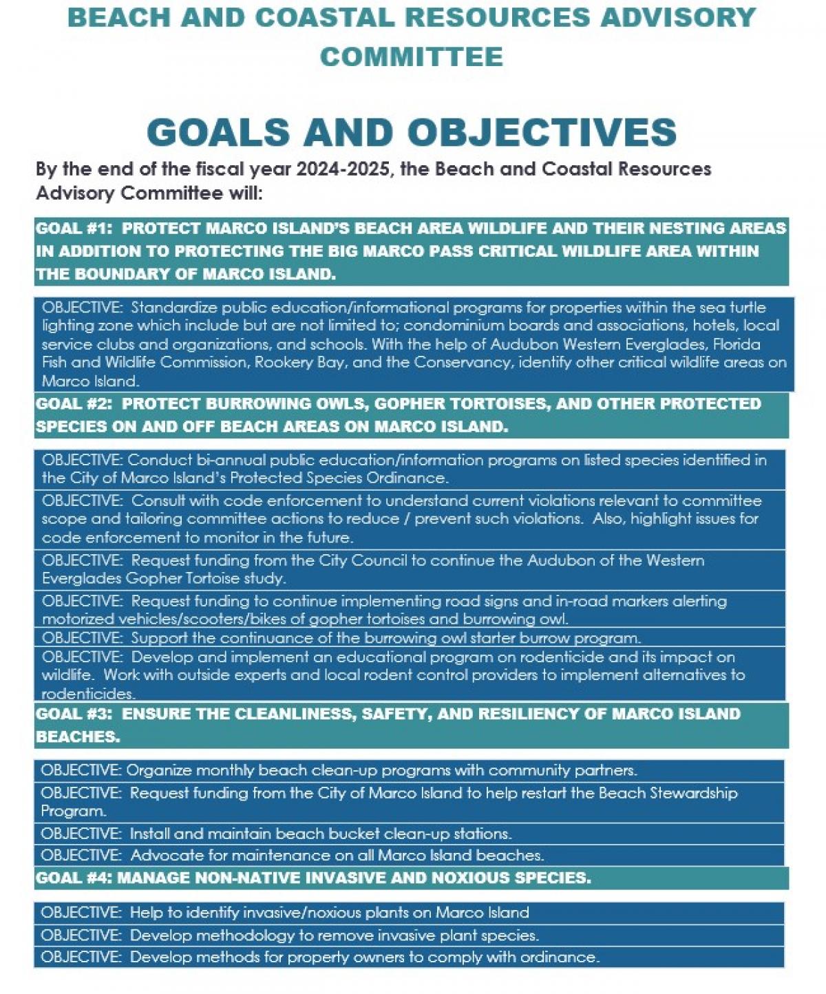 Goals & Objectives 2024-2025