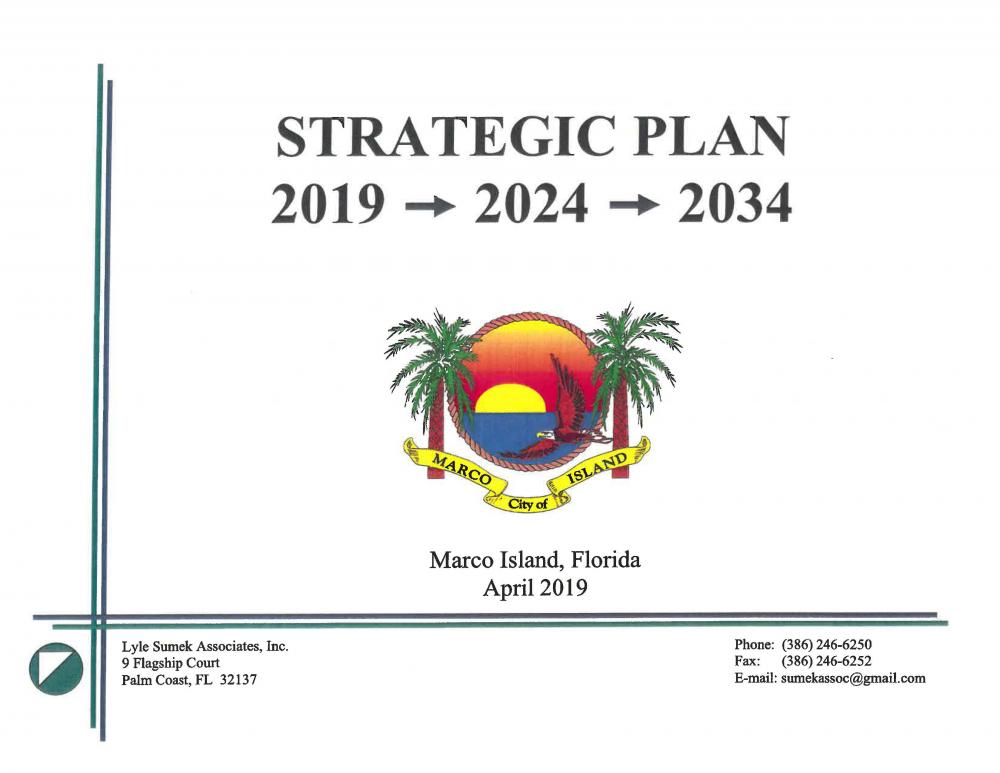 City of Marco Island Strategic Plan 2019 > 2024 > 2034 City of